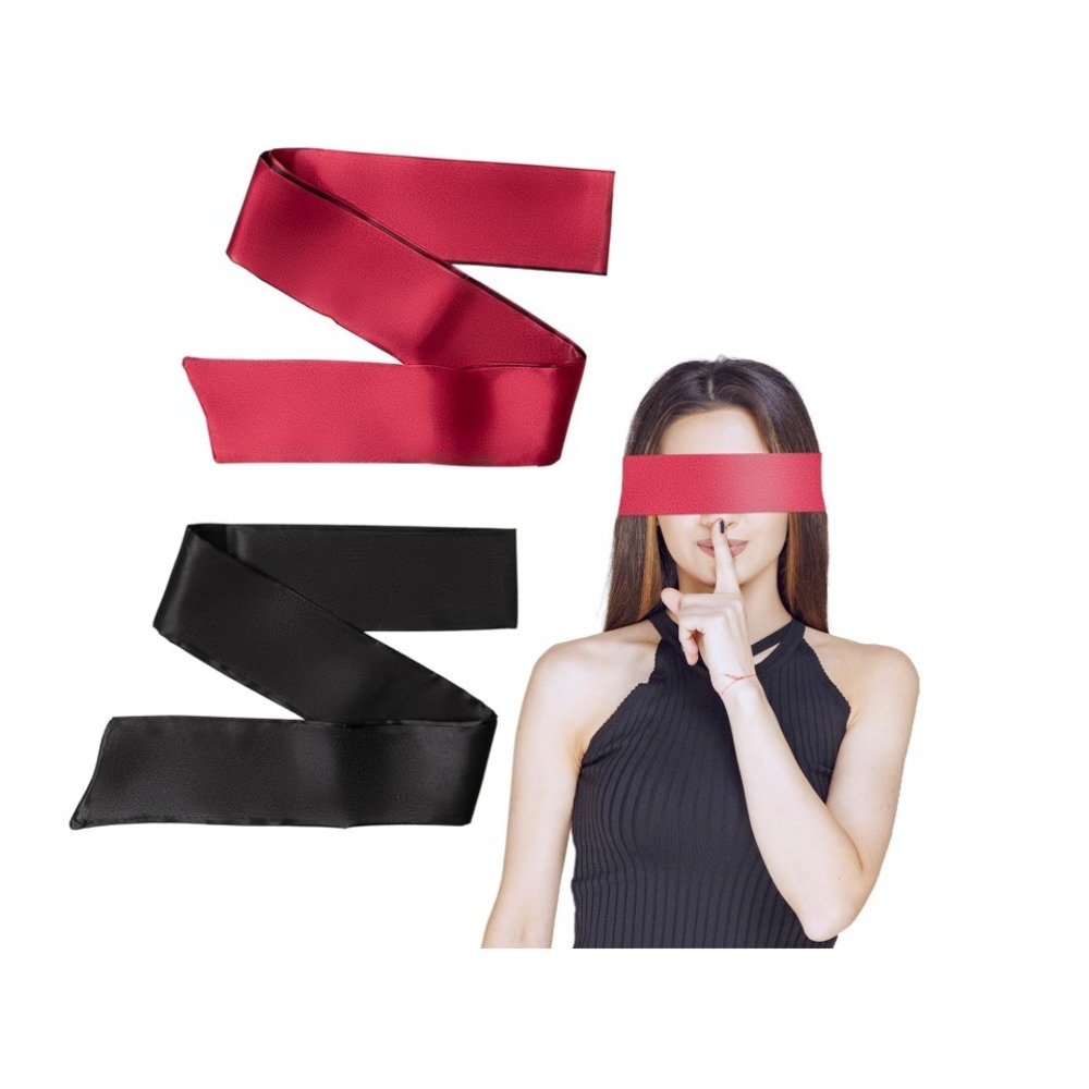 2 Pcs Satin Eye Mask for Sleeping Blindfold for Women & Men - Adults NIP No Box
